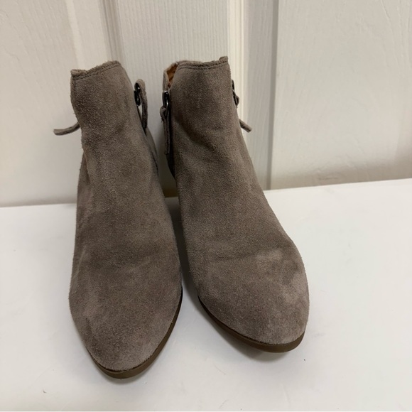 Women’s Fyre Heeled Suede Booties - Picture 2 of 3